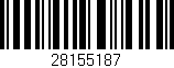Código de barras (EAN, GTIN, SKU, ISBN): '28155187'