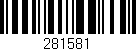 Código de barras (EAN, GTIN, SKU, ISBN): '281581'