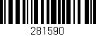Código de barras (EAN, GTIN, SKU, ISBN): '281590'