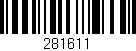 Código de barras (EAN, GTIN, SKU, ISBN): '281611'