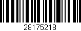 Código de barras (EAN, GTIN, SKU, ISBN): '28175218'