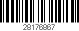 Código de barras (EAN, GTIN, SKU, ISBN): '28176867'
