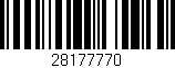 Código de barras (EAN, GTIN, SKU, ISBN): '28177770'