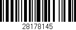 Código de barras (EAN, GTIN, SKU, ISBN): '28178145'