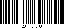 Código de barras (EAN, GTIN, SKU, ISBN): '2817_0_0_U'