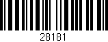 Código de barras (EAN, GTIN, SKU, ISBN): '28181'