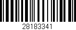 Código de barras (EAN, GTIN, SKU, ISBN): '28183341'