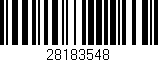 Código de barras (EAN, GTIN, SKU, ISBN): '28183548'