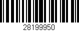 Código de barras (EAN, GTIN, SKU, ISBN): '28199950'
