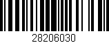 Código de barras (EAN, GTIN, SKU, ISBN): '28206030'
