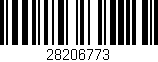 Código de barras (EAN, GTIN, SKU, ISBN): '28206773'