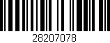 Código de barras (EAN, GTIN, SKU, ISBN): '28207078'