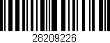 Código de barras (EAN, GTIN, SKU, ISBN): '28209226'