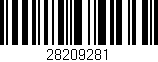 Código de barras (EAN, GTIN, SKU, ISBN): '28209281'