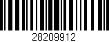 Código de barras (EAN, GTIN, SKU, ISBN): '28209912'