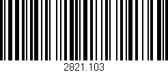 Código de barras (EAN, GTIN, SKU, ISBN): '2821.103'