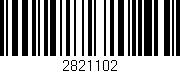 Código de barras (EAN, GTIN, SKU, ISBN): '2821102'