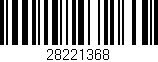 Código de barras (EAN, GTIN, SKU, ISBN): '28221368'
