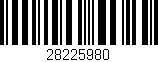Código de barras (EAN, GTIN, SKU, ISBN): '28225980'