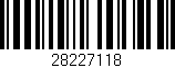 Código de barras (EAN, GTIN, SKU, ISBN): '28227118'