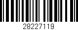 Código de barras (EAN, GTIN, SKU, ISBN): '28227119'