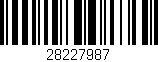 Código de barras (EAN, GTIN, SKU, ISBN): '28227987'