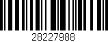 Código de barras (EAN, GTIN, SKU, ISBN): '28227988'