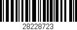 Código de barras (EAN, GTIN, SKU, ISBN): '28228723'