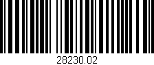 Código de barras (EAN, GTIN, SKU, ISBN): '28230.02'