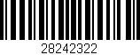 Código de barras (EAN, GTIN, SKU, ISBN): '28242322'