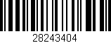 Código de barras (EAN, GTIN, SKU, ISBN): '28243404'