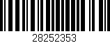 Código de barras (EAN, GTIN, SKU, ISBN): '28252353'