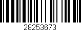 Código de barras (EAN, GTIN, SKU, ISBN): '28253673'
