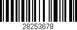 Código de barras (EAN, GTIN, SKU, ISBN): '28253678'