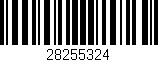 Código de barras (EAN, GTIN, SKU, ISBN): '28255324'