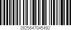 Código de barras (EAN, GTIN, SKU, ISBN): '2825647045492'