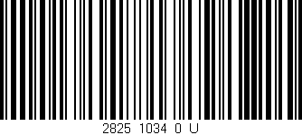 Código de barras (EAN, GTIN, SKU, ISBN): '2825_1034_0_U'