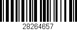 Código de barras (EAN, GTIN, SKU, ISBN): '28264657'