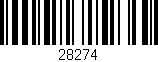 Código de barras (EAN, GTIN, SKU, ISBN): '28274'