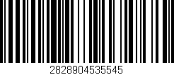 Código de barras (EAN, GTIN, SKU, ISBN): '2828904535545'