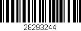 Código de barras (EAN, GTIN, SKU, ISBN): '28293244'