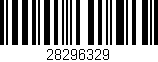 Código de barras (EAN, GTIN, SKU, ISBN): '28296329'