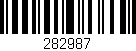 Código de barras (EAN, GTIN, SKU, ISBN): '282987'
