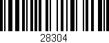 Código de barras (EAN, GTIN, SKU, ISBN): '28304'