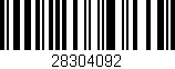 Código de barras (EAN, GTIN, SKU, ISBN): '28304092'