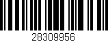 Código de barras (EAN, GTIN, SKU, ISBN): '28309956'