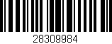 Código de barras (EAN, GTIN, SKU, ISBN): '28309984'