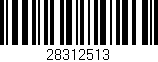 Código de barras (EAN, GTIN, SKU, ISBN): '28312513'