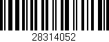 Código de barras (EAN, GTIN, SKU, ISBN): '28314052'