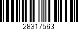 Código de barras (EAN, GTIN, SKU, ISBN): '28317563'